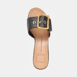 Dolce Vita LUCEY HEELS BLACK RAFFIA(Lucey Heels Black Raffia) -Dolce Vita Shop DOLCEVITA FLATS LUCEY BLACKRAFFIA 06