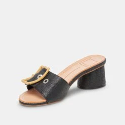 Dolce Vita LUCEY HEELS BLACK RAFFIA(Lucey Heels Black Raffia) -Dolce Vita Shop DOLCEVITA FLATS LUCEY BLACKRAFFIA 08