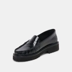 MAXWELL LOAFERS BLACK LEATHER(Maxwell Loafers Black Leather) -Dolce Vita Shop DOLCEVITA FLATS MAXWEL MIDNIGHT PATENT LEATHER 08