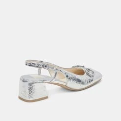 MELLI HEELS SILVER DISTRESSED LEATHER(Melli Heels Silver Distressed Leather) -Dolce Vita Shop DOLCEVITA FLATS MELLI SILVERDISTRESSEDLEATHER 03