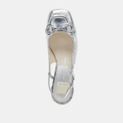 MELLI HEELS SILVER DISTRESSED LEATHER(Melli Heels Silver Distressed Leather) -Dolce Vita Shop DOLCEVITA FLATS MELLI SILVERDISTRESSEDLEATHER 06