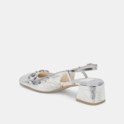 MELLI HEELS SILVER DISTRESSED LEATHER(Melli Heels Silver Distressed Leather) -Dolce Vita Shop DOLCEVITA FLATS MELLI SILVERDISTRESSEDLEATHER 08