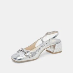 MELLI HEELS SILVER DISTRESSED LEATHER(Melli Heels Silver Distressed Leather) -Dolce Vita Shop DOLCEVITA FLATS MELLI SILVERDISTRESSEDLEATHER 09