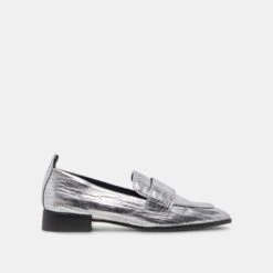 NYGEL LOAFERS GRAPHITE METALLIC LEATHER(Nygel Loafers Graphite Metallic Leather)