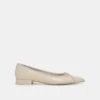 PALANI BALLET FLATS CREME CRINKLE PATENT(Palani Ballet Flats Creme Crinkle Patent)