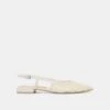 PAMIE FLORAL FLATS WHITE YELLOW FLORAL MESH(Pamie Floral Flats White Yellow Floral Mesh)