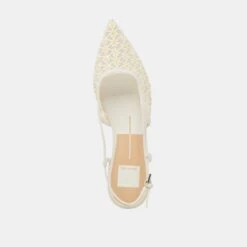 PAMIE FLORAL FLATS WHITE YELLOW FLORAL MESH(Pamie Floral Flats White Yellow Floral Mesh) -Dolce Vita Shop DOLCEVITA FLATS PAMIEFLORAL WHITE YELLOWFLORALMESH 06
