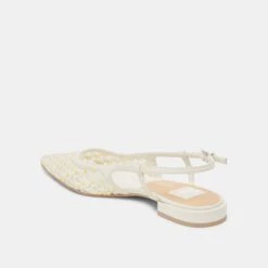 PAMIE FLORAL FLATS WHITE YELLOW FLORAL MESH(Pamie Floral Flats White Yellow Floral Mesh) -Dolce Vita Shop DOLCEVITA FLATS PAMIEFLORAL WHITE YELLOWFLORALMESH 09
