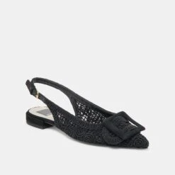 PAULEY FLATS ONYX MACRAME(Pauley Flats Onyx Macrame) -Dolce Vita Shop DOLCEVITA FLATS PAULEY ONYXMACRAME 01copy