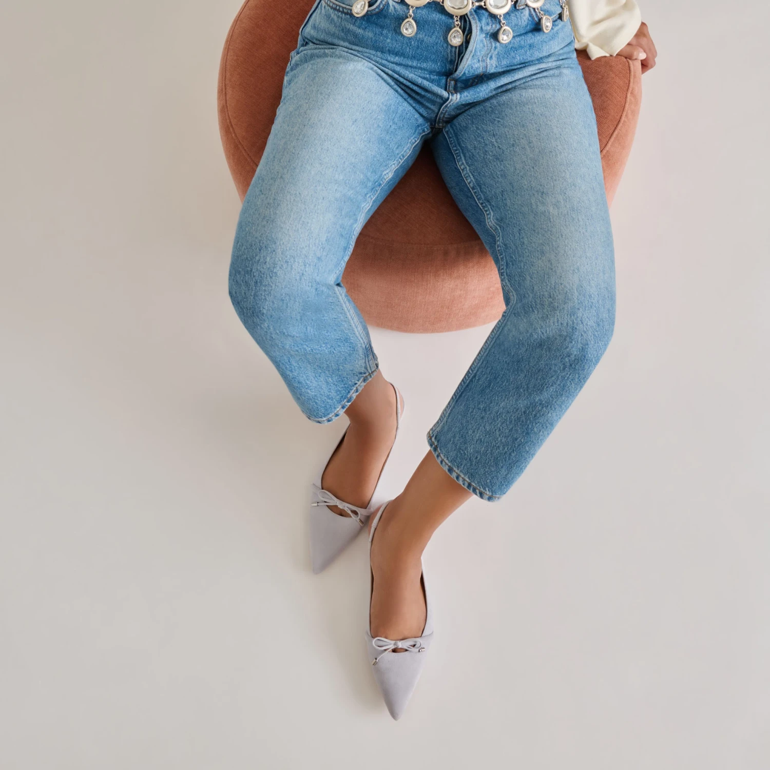 PAYGE FLATS DUSTY BLUE SUEDE(Payge Flats Dusty Blue Suede) 4 PAYGE FLATS DUSTY BLUE SUEDE(Payge Flats Dusty Blue Suede) - Image 4