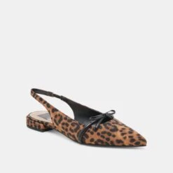 PAYGE FLATS LEOPARD SUEDE(Payge Flats Leopard Suede) -Dolce Vita Shop DOLCEVITA FLATS PAYGE LEOPARD SUEDE 01