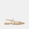 PHINLY FLATS GOLD DISTRESSED LEATHER - Re:vita(Phinly Flats Gold Distressed Leather Tj1iuuepcx Resale)