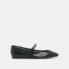 RADYA BALLET FLATS BLACK LEATHER(Radya Ballet Flats Black Leather)