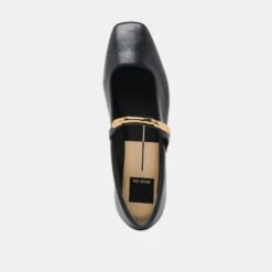 RADYA BALLET FLATS BLACK LEATHER(Radya Ballet Flats Black Leather) -Dolce Vita Shop DOLCEVITA FLATS RADYA BLACKLEATHER 06