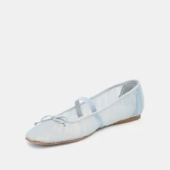 RAEVEN BALLET FLATS LIGHT BLUE TULLE(Raeven Ballet Flats Light Blue Tulle) -Dolce Vita Shop DOLCEVITA FLATS RAEVEN LIGHTBLUETULLE 08