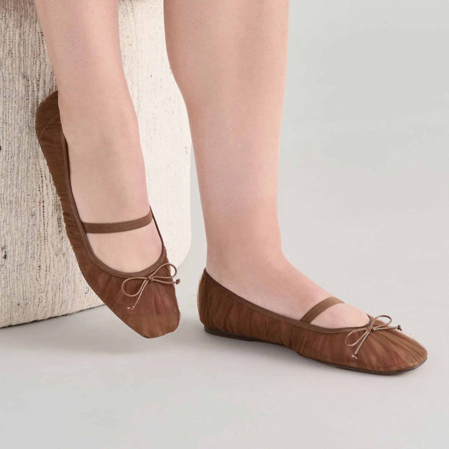 RAEVEN BALLET FLATS MID BROWN TULLE(Raeven Ballet Flats Mid Brown Tulle) 8 RAEVEN BALLET FLATS MID BROWN TULLE(Raeven Ballet Flats Mid Brown Tulle) - Image 8