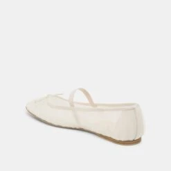 RAEVEN BALLET FLATS WHITE TULLE(Raeven Ballet Flats White Tulle) -Dolce Vita Shop DOLCEVITA FLATS RAEVEN WHITETULLE 09