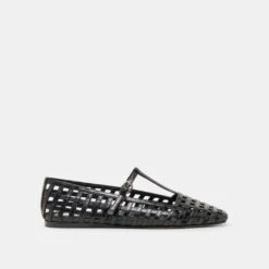 RAINS BALLET FLATS BLACK STELLA(Rains Ballet Flats Black Stella)