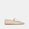 RAINS BALLET FLATS IVORY STELLA(Rains Ballet Flats Ivory Stella)