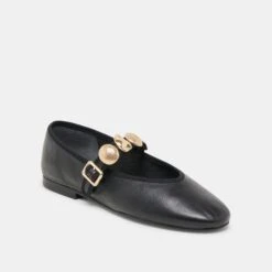 RELAN BALLET FLATS BLACK LEATHER(Relan Ballet Flats Black Leather) -Dolce Vita Shop DOLCEVITA FLATS RELAN BLACKLEATHER 01