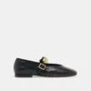 RELAN BALLET FLATS BLACK LEATHER(Relan Ballet Flats Black Leather)