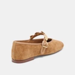 RELAN BALLET FLATS LT BROWN SUEDE(Relan Ballet Flats Lt Brown Suede) -Dolce Vita Shop DOLCEVITA FLATS RELAN LIGHTBROWNSUEDE 03