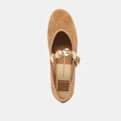RELAN BALLET FLATS LT BROWN SUEDE(Relan Ballet Flats Lt Brown Suede) -Dolce Vita Shop DOLCEVITA FLATS RELAN LIGHTBROWNSUEDE 06
