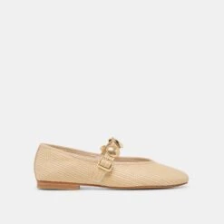 RELAN BALLET FLATS LT NATURAL RAFFIA(Relan Ballet Flats Lt Natural Raffia)
