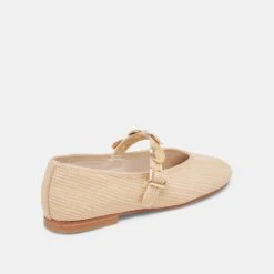 RELAN BALLET FLATS LT NATURAL RAFFIA(Relan Ballet Flats Lt Natural Raffia) -Dolce Vita Shop DOLCEVITA FLATS RELAN LTNATURALRAFFIA 03