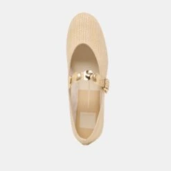 RELAN BALLET FLATS LT NATURAL RAFFIA(Relan Ballet Flats Lt Natural Raffia) -Dolce Vita Shop DOLCEVITA FLATS RELAN LTNATURALRAFFIA 06
