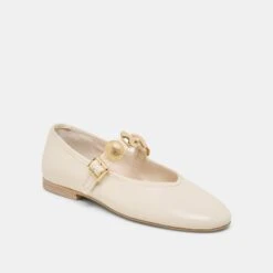 RELAN BALLET FLATS OFF WHITE LEATHER(Relan Ballet Flats Off White Leather) -Dolce Vita Shop DOLCEVITA FLATS RELAN OFFWHITELEATHER 01