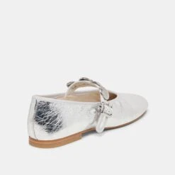 RELAN BALLET FLATS SILVER DISTRESSED LEATHER(Relan Ballet Flats Silver Distressed Leather) -Dolce Vita Shop DOLCEVITA FLATS RELAN SILVERLEATHER 03
