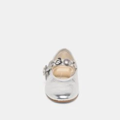 RELAN BALLET FLATS SILVER DISTRESSED LEATHER(Relan Ballet Flats Silver Distressed Leather) -Dolce Vita Shop DOLCEVITA FLATS RELAN SILVERLEATHER 04