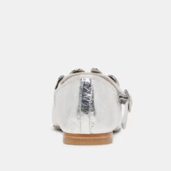 RELAN BALLET FLATS SILVER DISTRESSED LEATHER(Relan Ballet Flats Silver Distressed Leather) -Dolce Vita Shop DOLCEVITA FLATS RELAN SILVERLEATHER 05