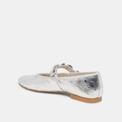 RELAN BALLET FLATS SILVER DISTRESSED LEATHER(Relan Ballet Flats Silver Distressed Leather) -Dolce Vita Shop DOLCEVITA FLATS RELAN SILVERLEATHER 08