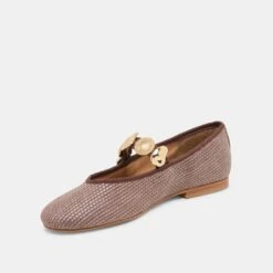 RELAN BALLET FLATS WALNUT RAFFIA(Relan Ballet Flats Walnut Raffia) -Dolce Vita Shop DOLCEVITA FLATS RELAN WALNUTRAFFIA 08