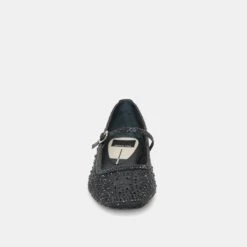 REYES CRYSTAL BALLET FLATS BLACK MESH(Reyes Crystal Ballet Flats Black Mesh) -Dolce Vita Shop DOLCEVITA FLATS REYESCRYSTAL BLACKMESH 04