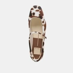 REYES BALLET FLATS COCOA TAURUS CALF HAIR(Reyes Flats Cocoa Taurus Calf Hair) -Dolce Vita Shop DOLCEVITA FLATS REYES COCOATAURUSCALFHAIR 06