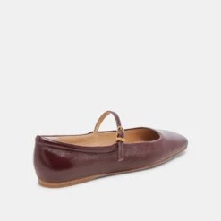 REYES BALLET FLATS CRANBERRY CRINKLE PATENT(Reyes Flats Cranberry Crinkle Patent) -Dolce Vita Shop DOLCEVITA FLATS REYES CRANBERRY CRINKLE PATENT 03