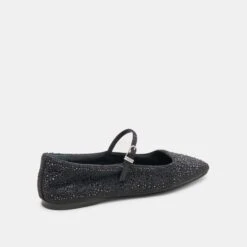 REYES CRYSTAL BALLET FLATS BLACK METALLIC CRYSTAL(Reyes Crystal Ballet Flats Black Metallic Crystal) -Dolce Vita Shop DOLCEVITA FLATS REYES CRYSTAL BLACK METALLIC CRYSTAL 03