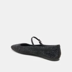REYES CRYSTAL BALLET FLATS BLACK METALLIC CRYSTAL(Reyes Crystal Ballet Flats Black Metallic Crystal) -Dolce Vita Shop DOLCEVITA FLATS REYES CRYSTAL BLACK METALLIC CRYSTAL 09