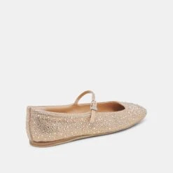 REYES CRYSTAL BALLET FLATS LIGHT GOLD CRYSTAL(Reyes Crystal Ballet Flats Light Gold Crystal) -Dolce Vita Shop DOLCEVITA FLATS REYES CRYSTAL LIGHT GOLD CRYSTAL 03