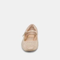 REYES CRYSTAL BALLET FLATS LIGHT GOLD CRYSTAL(Reyes Crystal Ballet Flats Light Gold Crystal) -Dolce Vita Shop DOLCEVITA FLATS REYES CRYSTAL LIGHT GOLD CRYSTAL 04