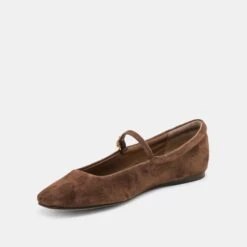 REYES BALLET FLATS DK BROWN SUEDE(Reyes Flats Dk Brown Suede) -Dolce Vita Shop DOLCEVITA FLATS REYES DKBROWNSUEDE 08