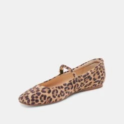 REYES BALLET FLATS DK LEOPARD SUEDE(Reyes Flats Dk Leopard Suede) -Dolce Vita Shop DOLCEVITA FLATS REYES DKLEOPARDSUEDE 08