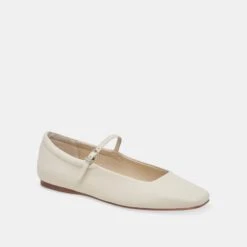 REYES BALLET FLATS IVORY LEATHER(Reyes Flats Ivory Leather) -Dolce Vita Shop DOLCEVITA FLATS REYES IVORYLEATHER 01