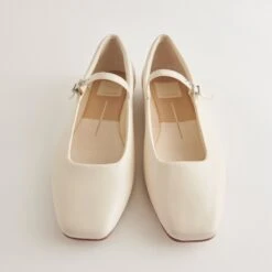 REYES BALLET FLATS IVORY LEATHER(Reyes Flats Ivory Leather) -Dolce Vita Shop DOLCEVITA FLATS REYES IVORYLEATHER 1