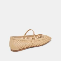 REYES BALLET FLATS LT NATURAL WOVEN RAFFIA(Reyes Flats Lt Natural Woven Raffia) -Dolce Vita Shop DOLCEVITA FLATS REYES LTNATURALWOVENRAFFIA 03