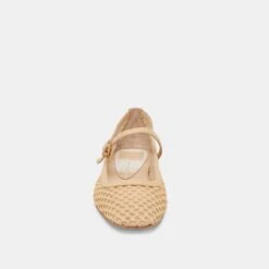 REYES BALLET FLATS LT NATURAL WOVEN RAFFIA(Reyes Flats Lt Natural Woven Raffia) -Dolce Vita Shop DOLCEVITA FLATS REYES LTNATURALWOVENRAFFIA 04