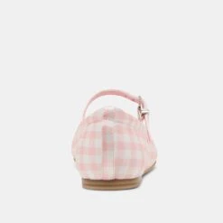 REYES X BYRDIE GOLF WIDE BALLET FLATS PINK PLAID GINGHAM(Reyes X Byrdie Golf Wide Ballet Flats Pink Plaid Gingham) -Dolce Vita Shop DOLCEVITA FLATS REYES PINKPLAIDGINGHAM 05 a3e0045a d918 484a a2c3 d2f3260e5a40